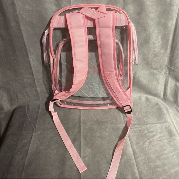 Lady Gaga Joanne Tour VIP Backpack Bookbag Pink and Clear School‎ Travel - Picture 2 of 2